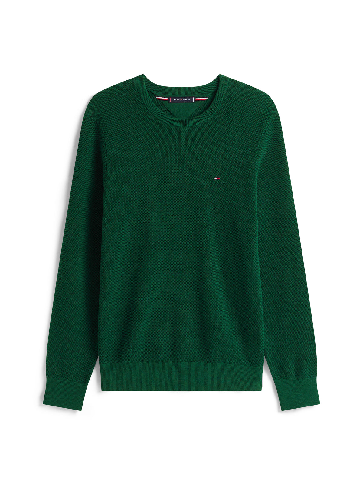 Tommy Hilfiger Essential Structure Crew Knit - Green
