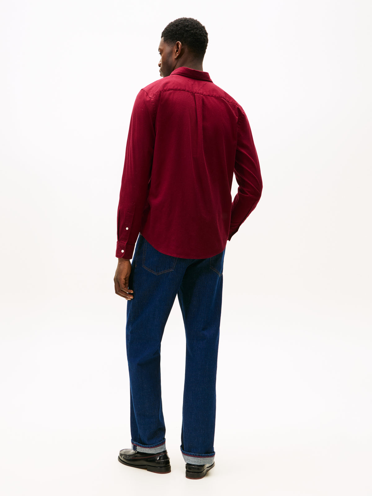 Tommy Hilfiger Flex Flannel Solid Shirt - Red