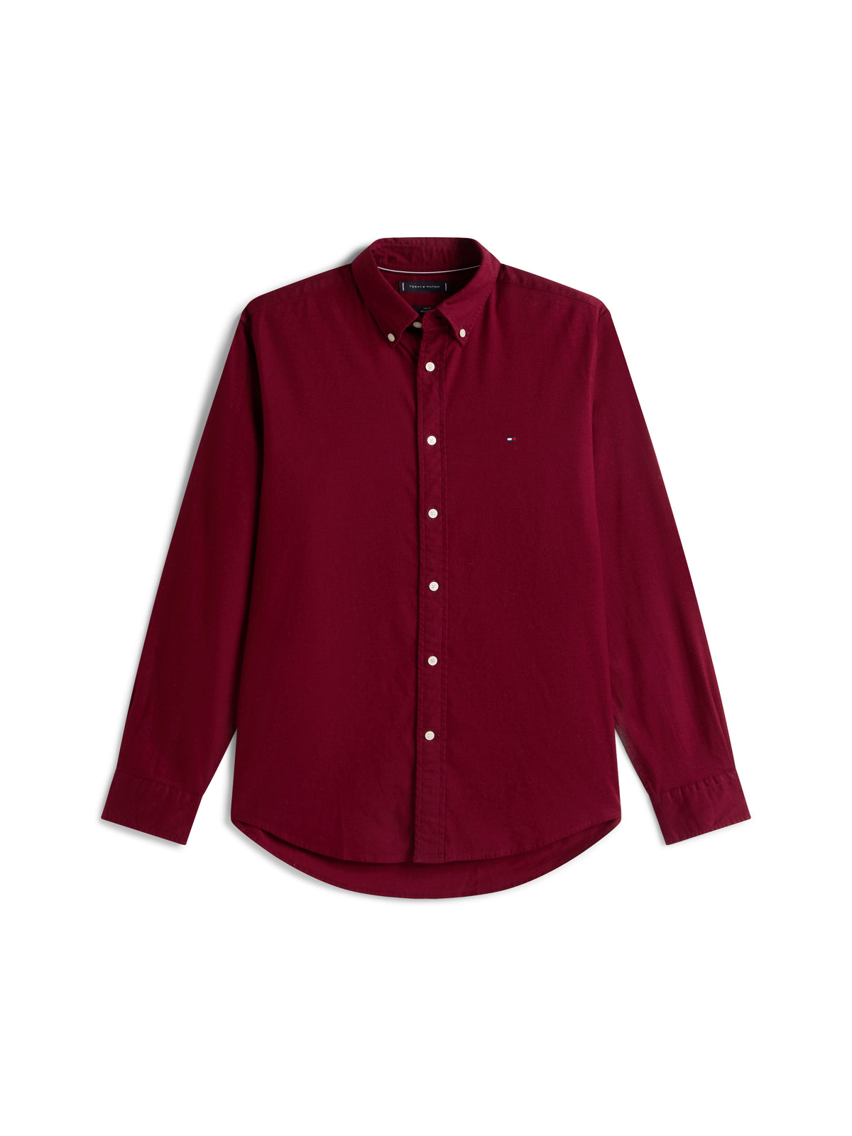 Tommy Hilfiger Flex Flannel Solid Shirt - Red