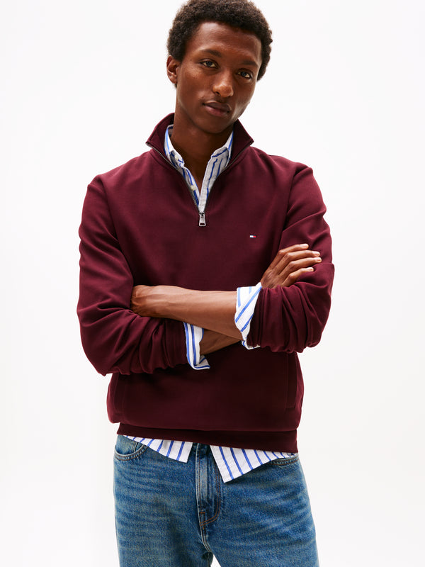 Tommy Hilfiger Essential Intechno Sweater - Burgundy