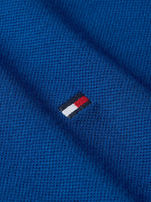 Tommy Hilfiger Flag Cuff Slim Fit Polo Shirt - Blue