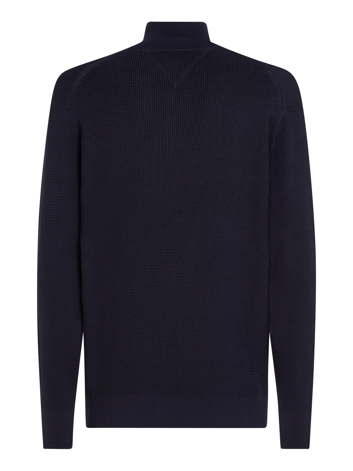 Tommy Hilfiger Textured Quarter-Zip Jumper - Navy