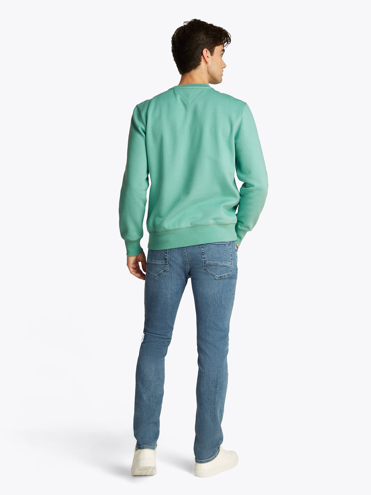 Tommy Hilfiger Logo Crew Neck Sweatshirt - Green