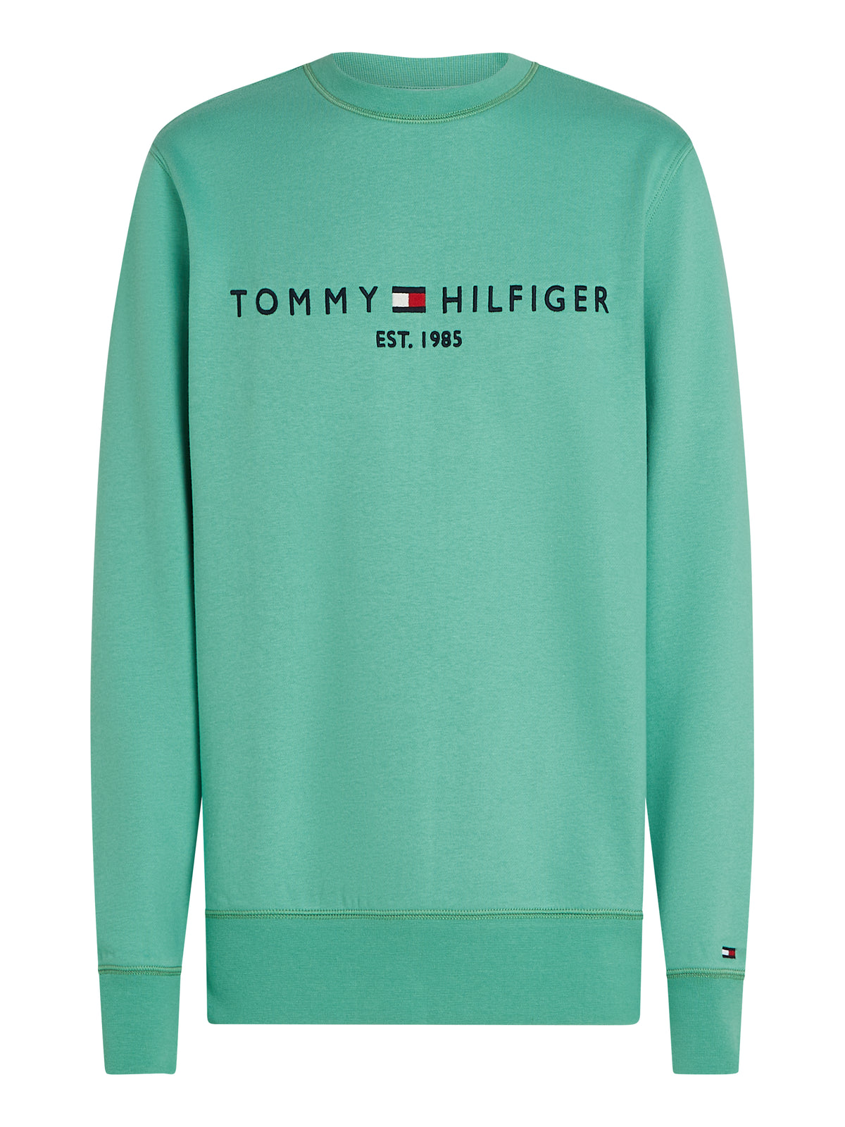 Tommy Hilfiger Logo Crew Neck Sweatshirt - Green