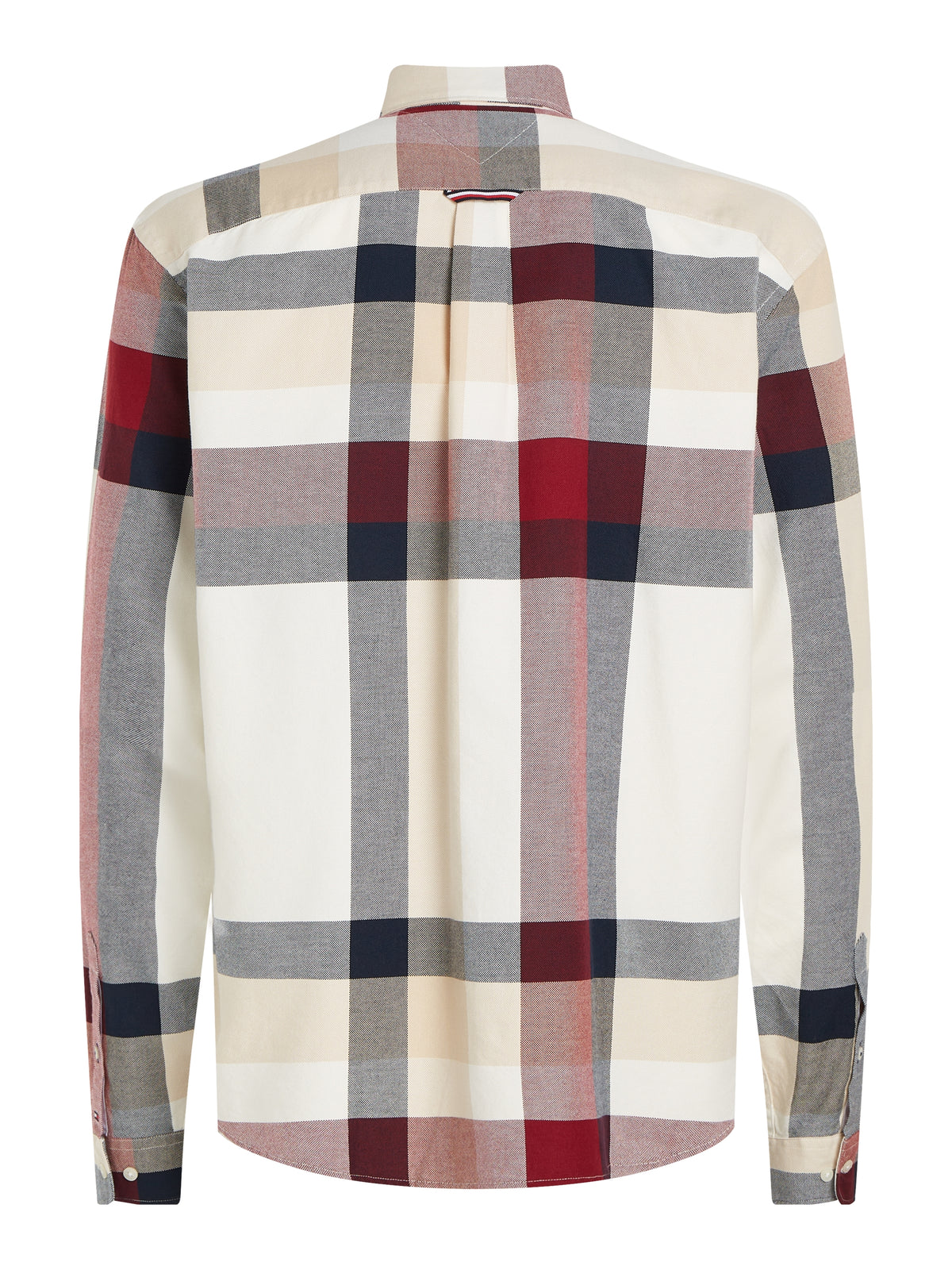 Tommy Hilfiger Global Striped Checked Shirt - Cream / Red