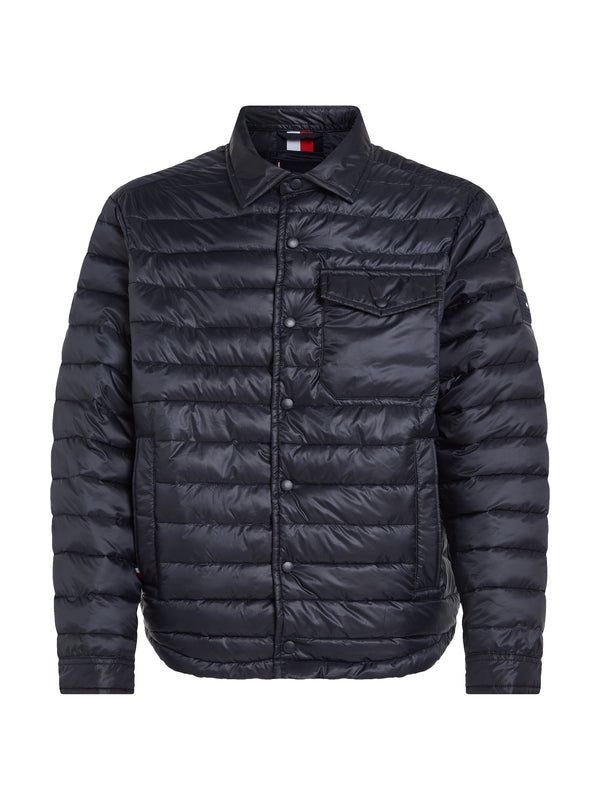 Tommy Hilfiger Packable Recycled Padded Shirt Jacket - Navy