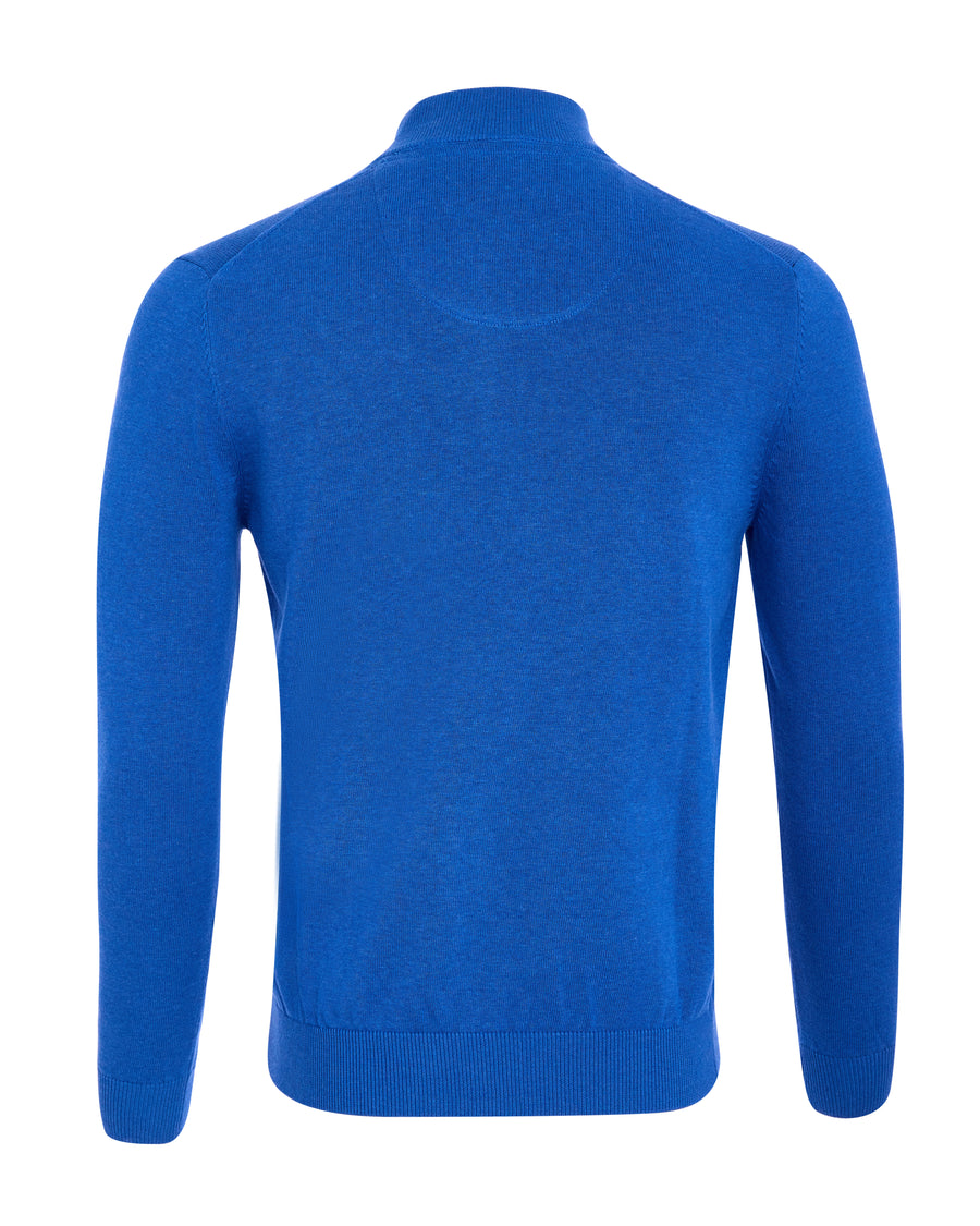 Andre Tory Quarter Zip Knit - Cobalt