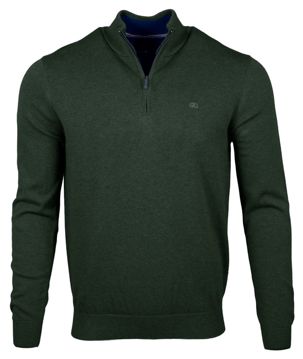 Andre 'Tory' Half Zip - Forest Green