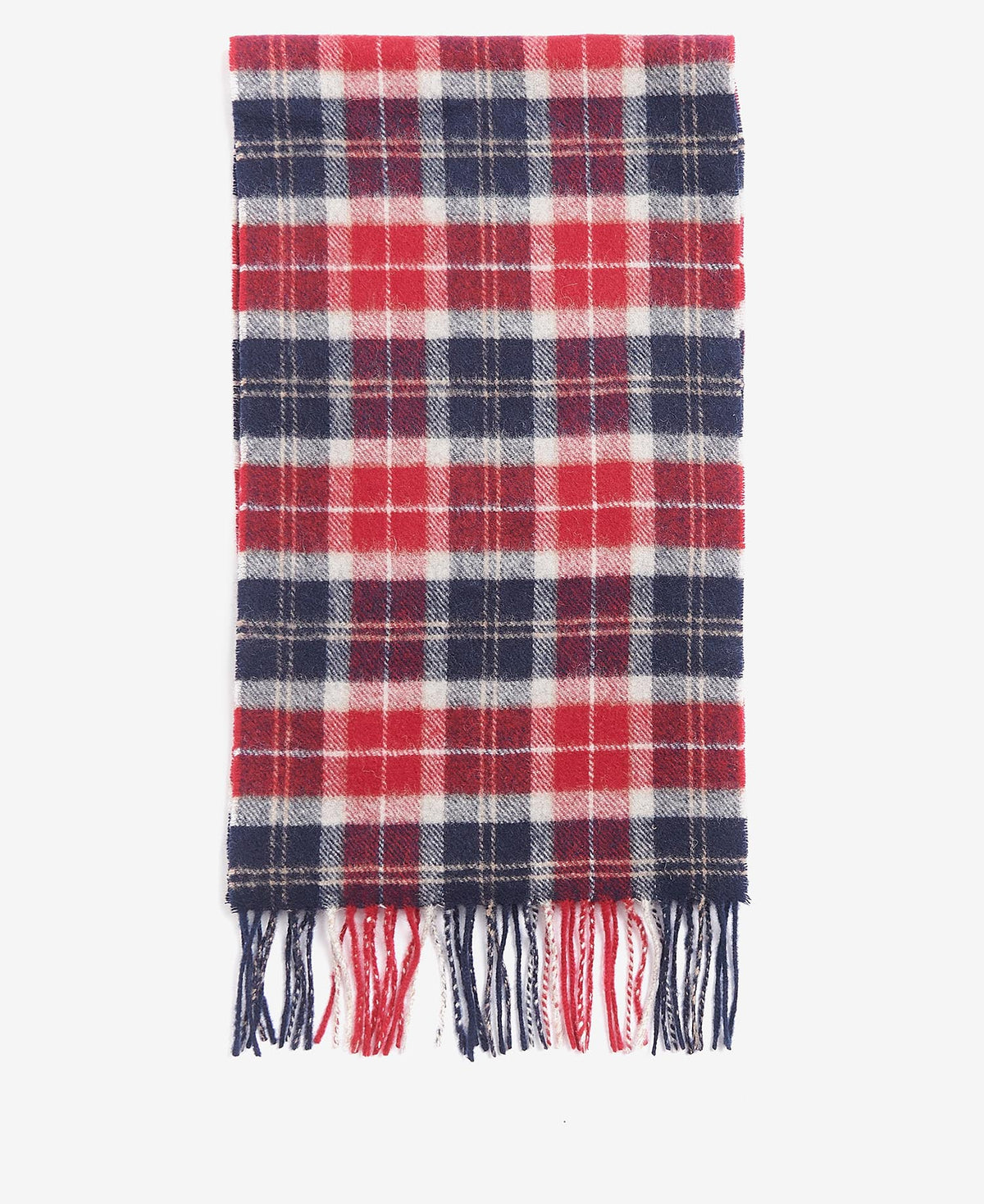 Barbour Tartan Lambswool Scarf - Red