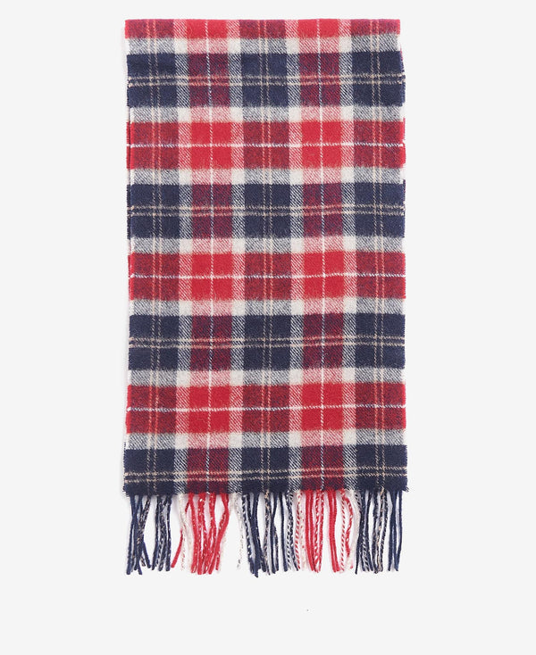 Barbour Tartan Lambswool Scarf - Red