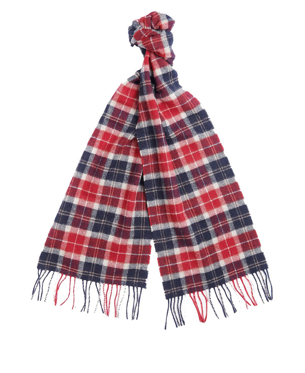 Barbour Tartan Lambswool Scarf - Red