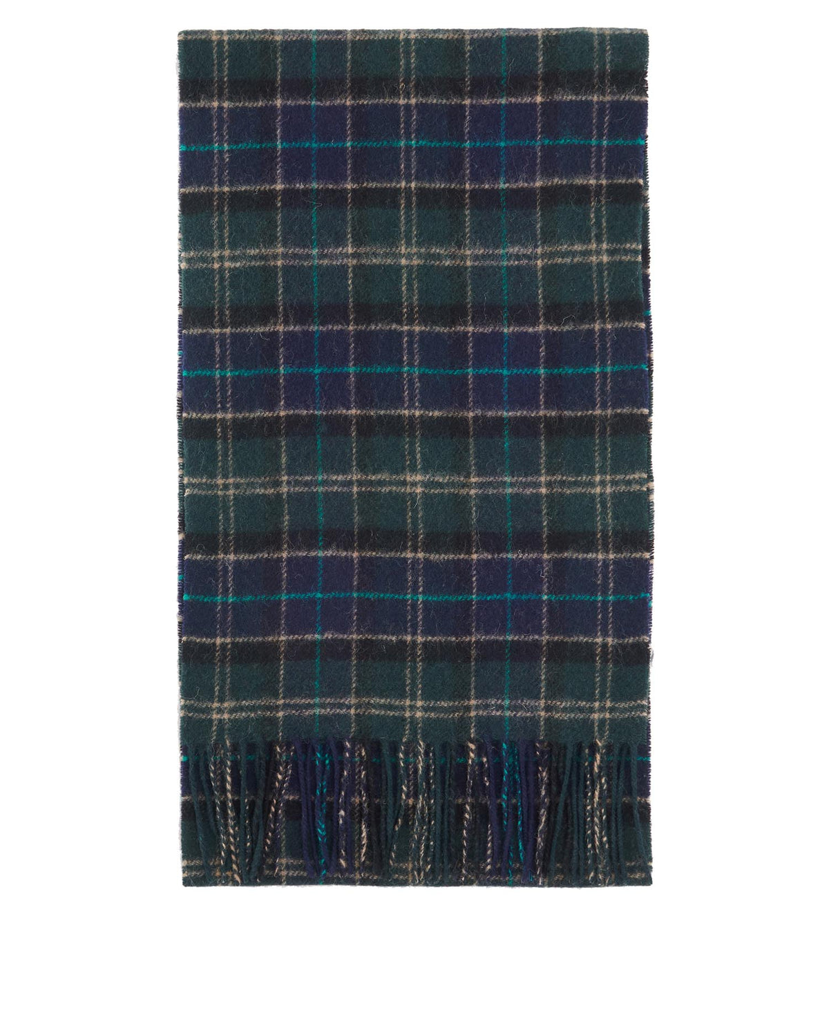 Barbour Tartan Lambswool Scarf - Green