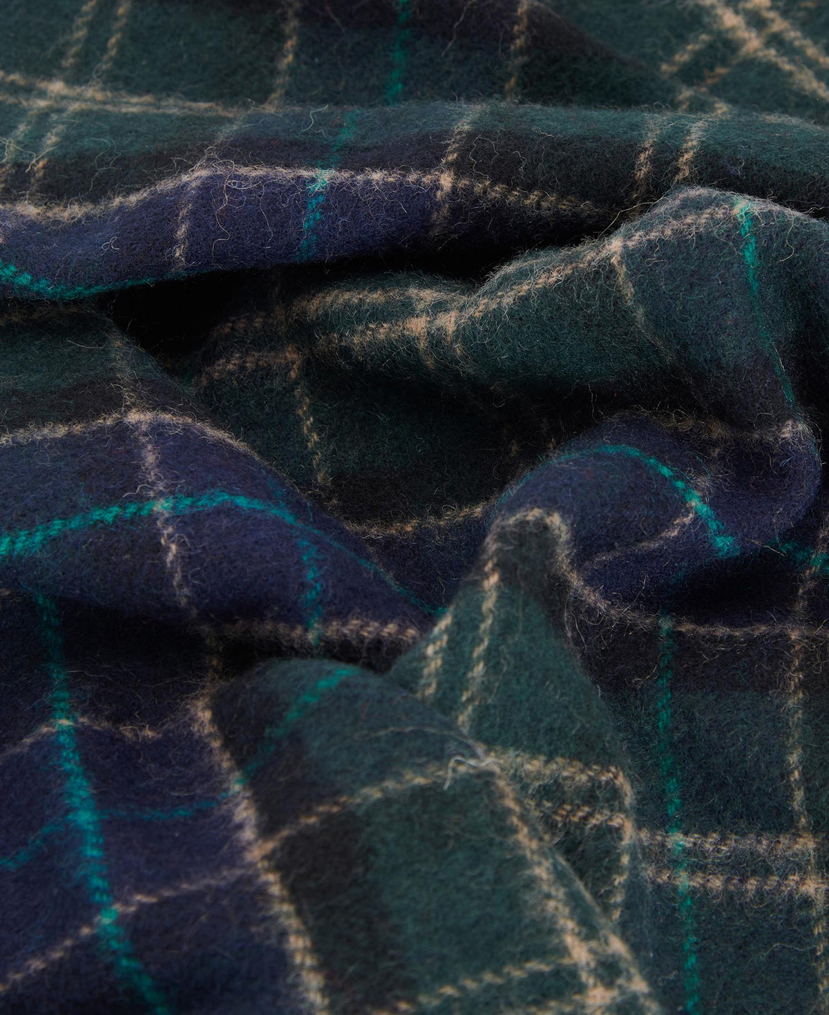 Barbour Tartan Lambswool Scarf - Green