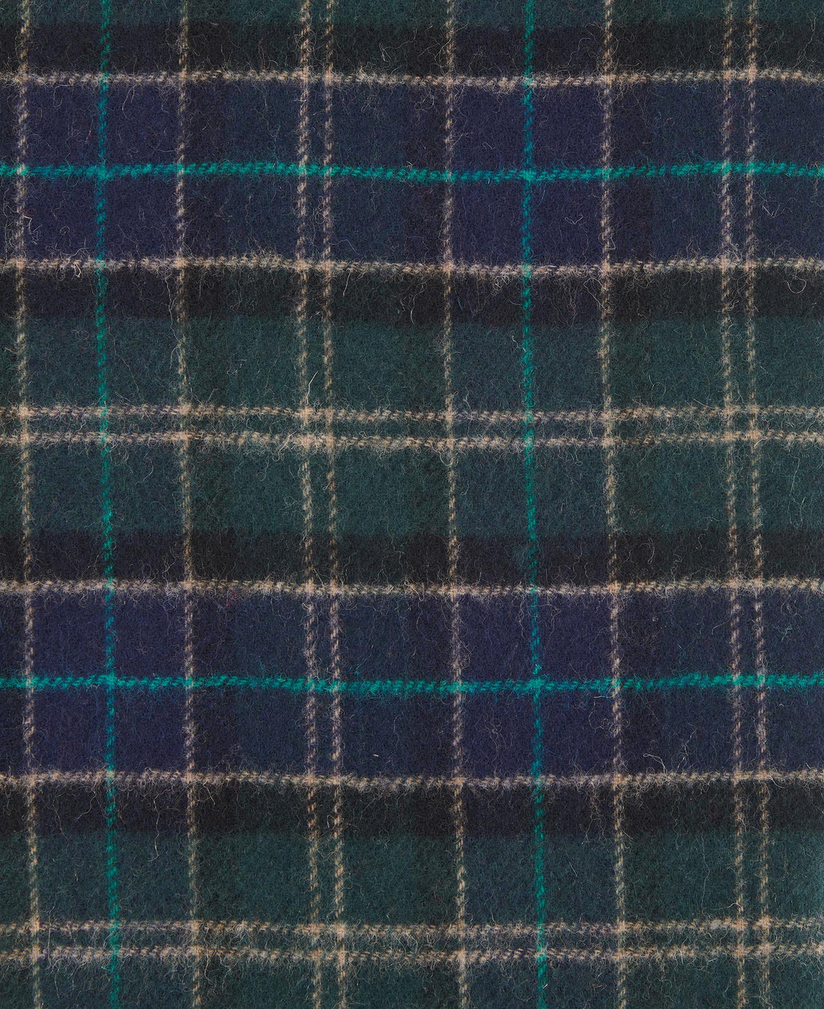 Barbour Tartan Lambswool Scarf - Green