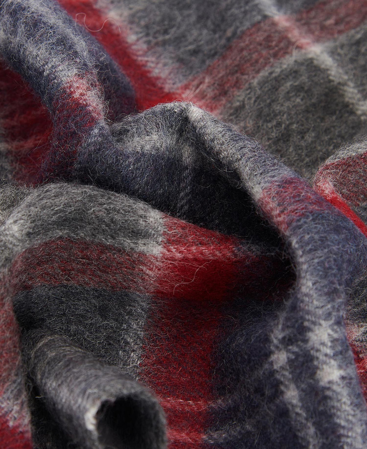 Barbour Tartan Scarf - Blue / Grey / Red