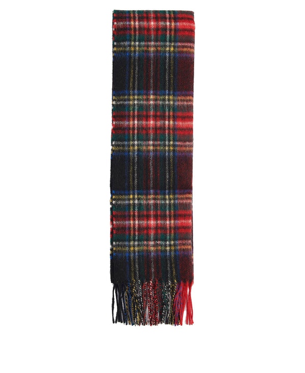 Barbour New Check Tartan Scarf - Black / Red