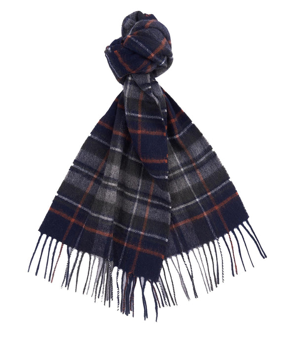 Barbour New Check Tartan Scarf - Navy