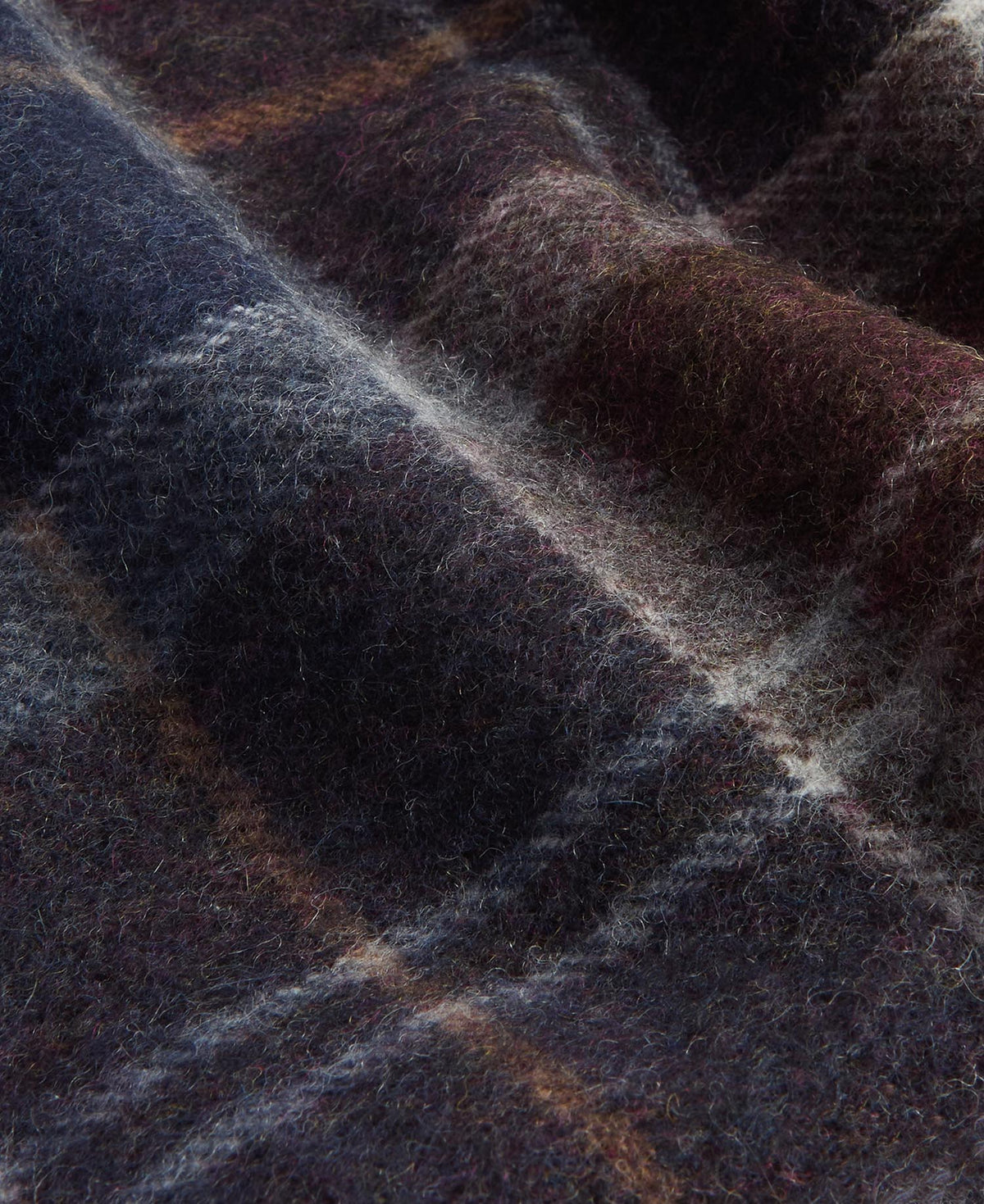 Barbour Brack Patchwork Tartan Scarf - Brown