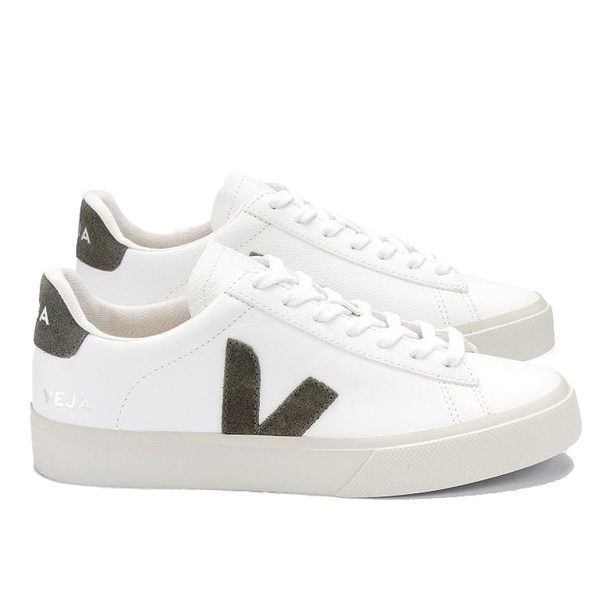 Veja Campo Chromefree Leather - White / Khaki (MAN)