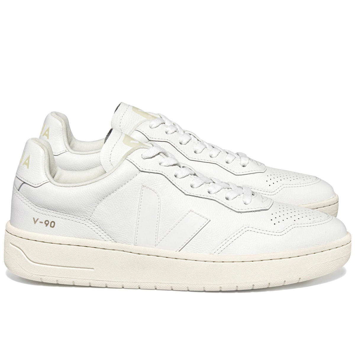 Veja V-90 O.T. Leather Extra White - White (MAN)