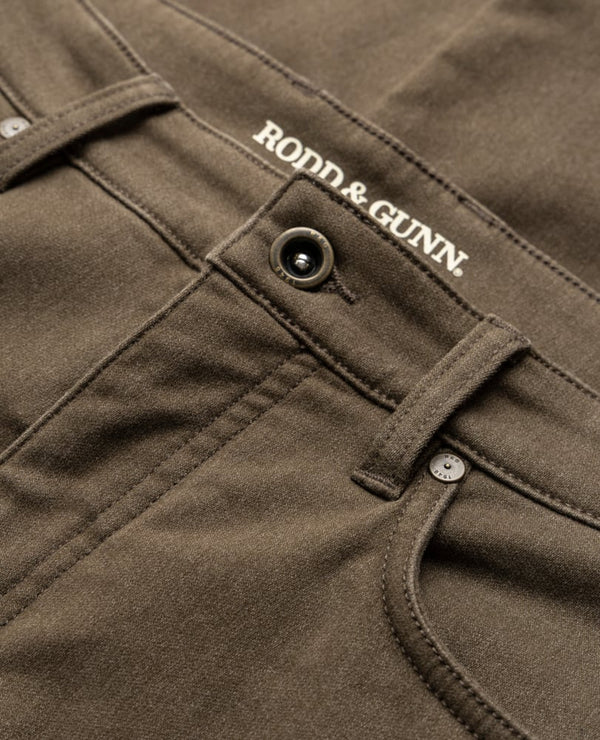 Rodd & Gunn Motion Melange Straight Fit Jean - Nutmeg Brown