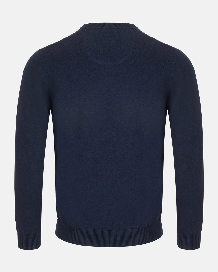 Andre Valencia V-Neck Knit - Navy