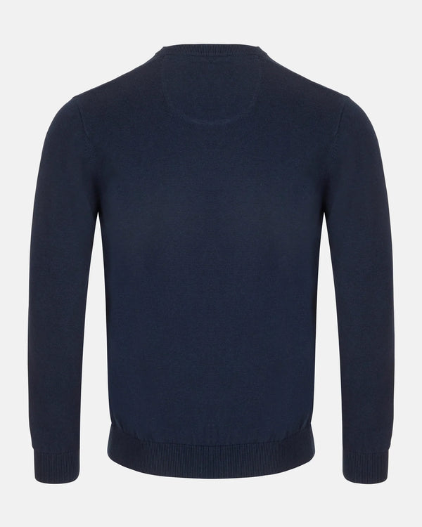 Andre Valencia V-Neck Knit - Navy