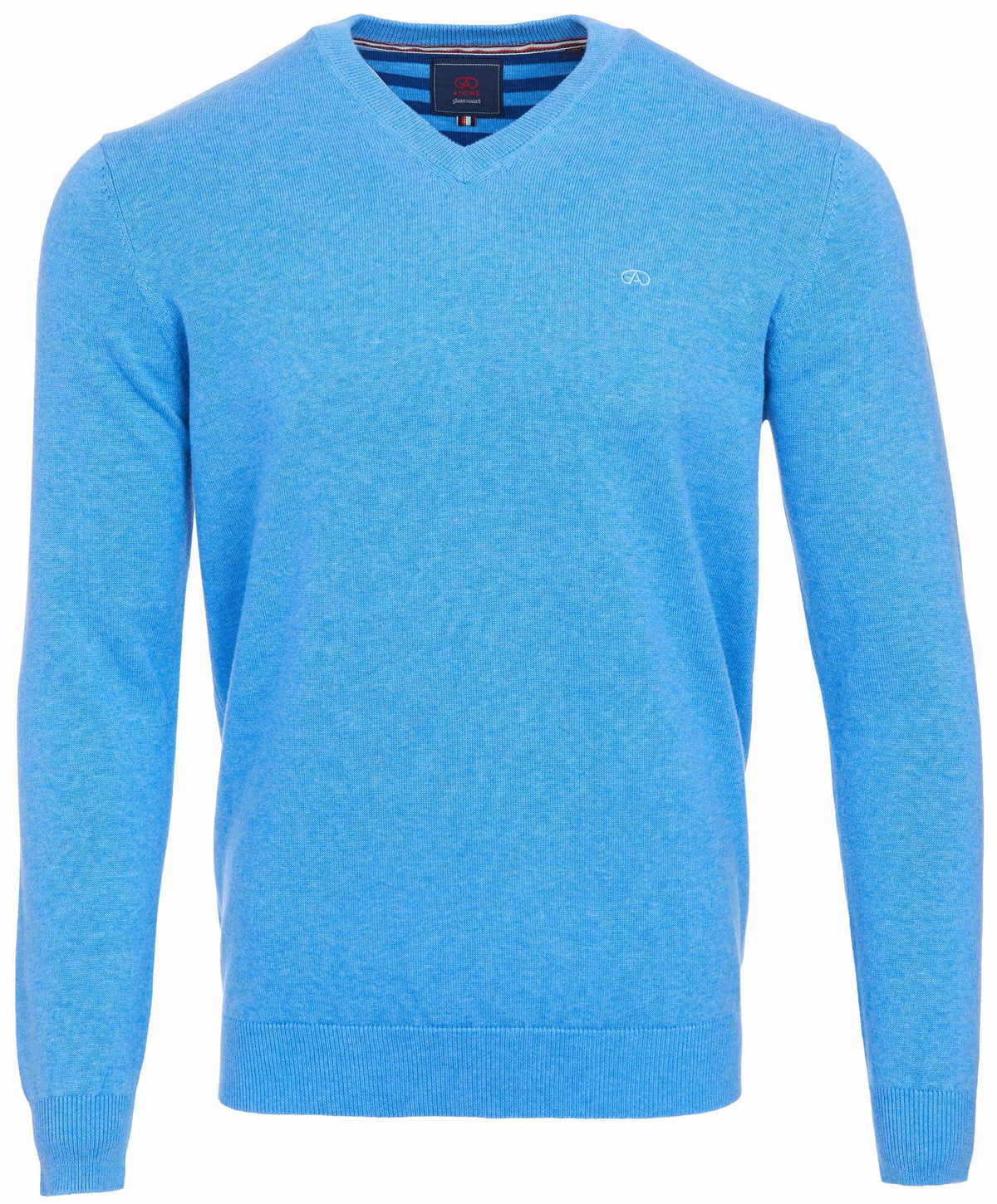 Andre 'Valencia' V-Neck Jumper - Blue
