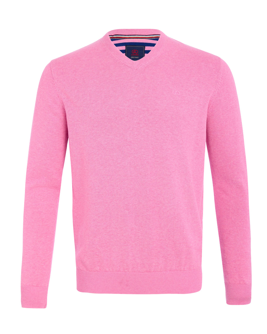 Andre Valencia V-Neck Knit - Pink
