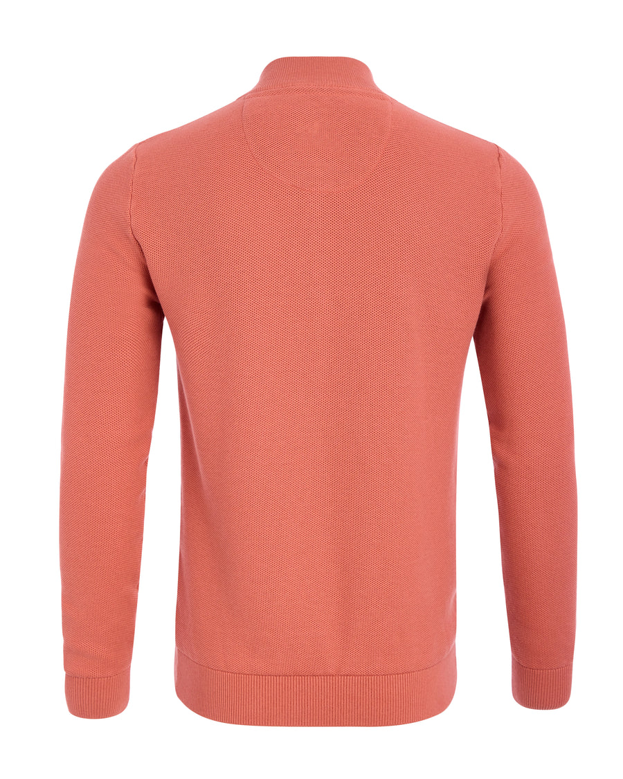 Andre Venice Quarter Zip Knit - Mango
