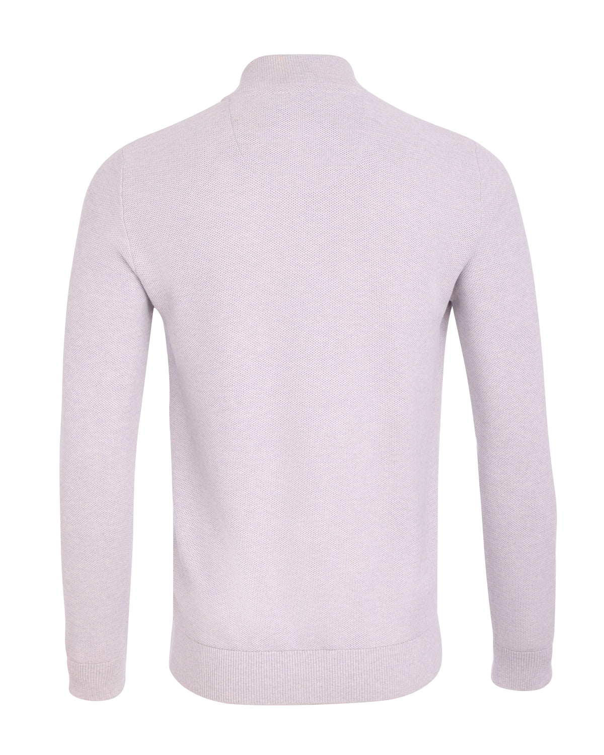 Andre Venice Zip Neck Knit - Silver