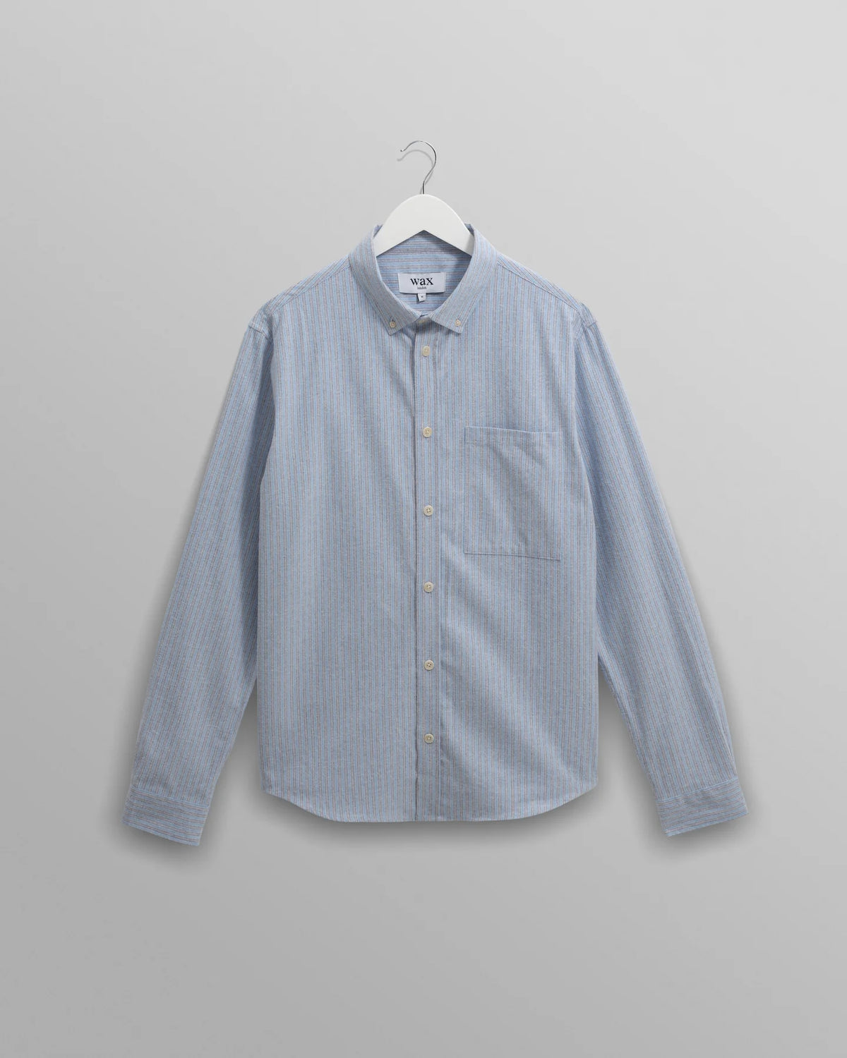 Wax London Abingdon Shirt Prep Stripe - Blue