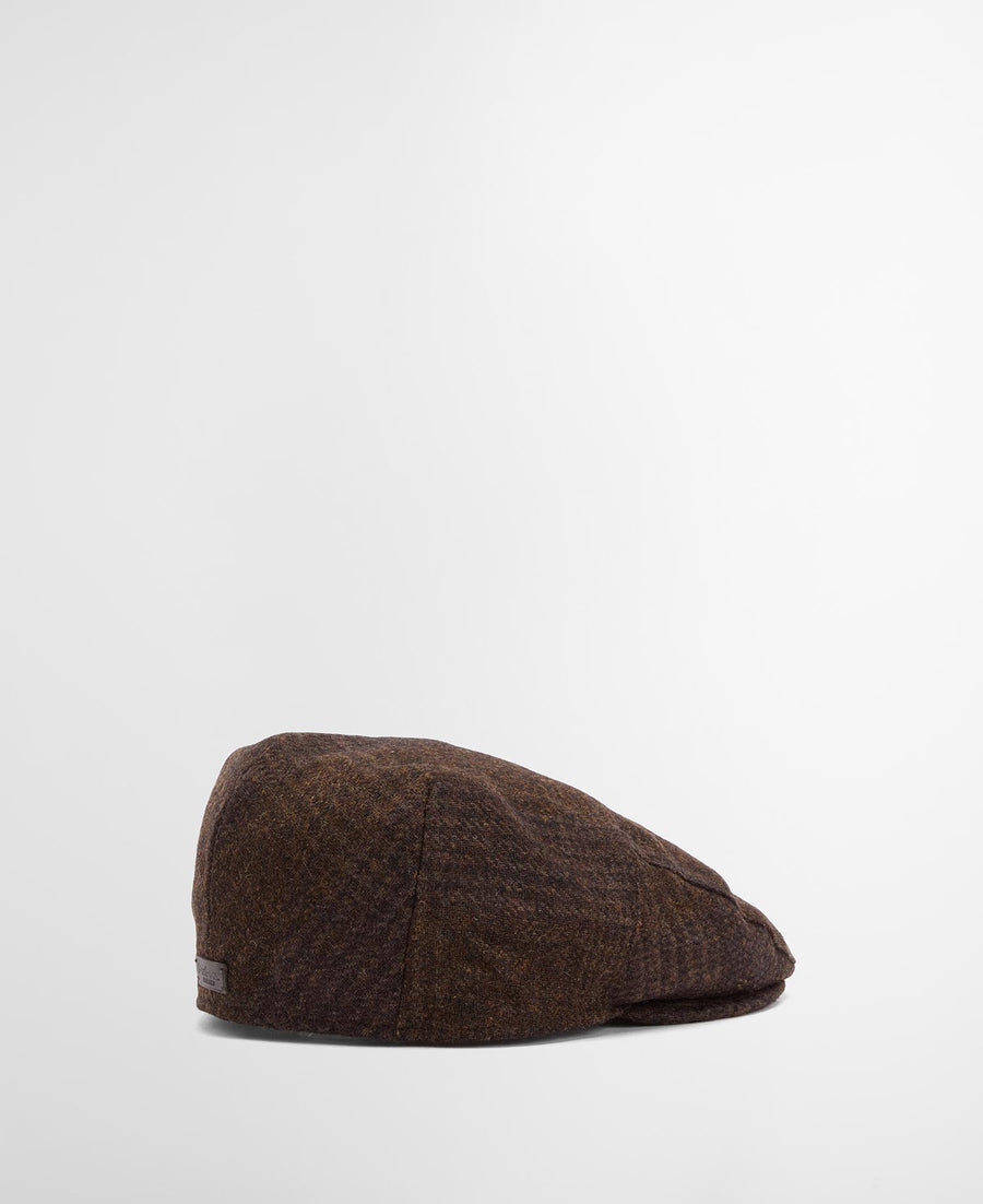 Barbour Deveron Tweed Flat Cap - Brown