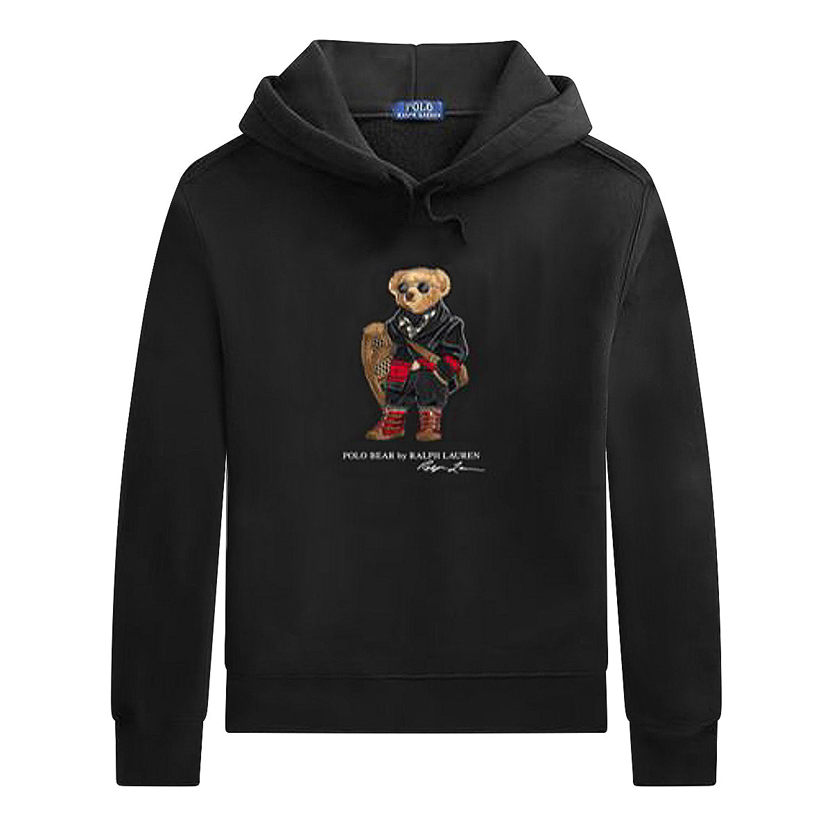 Polo Ralph Lauren Teddy Bear Logo Hoodie Black Galvin for Men