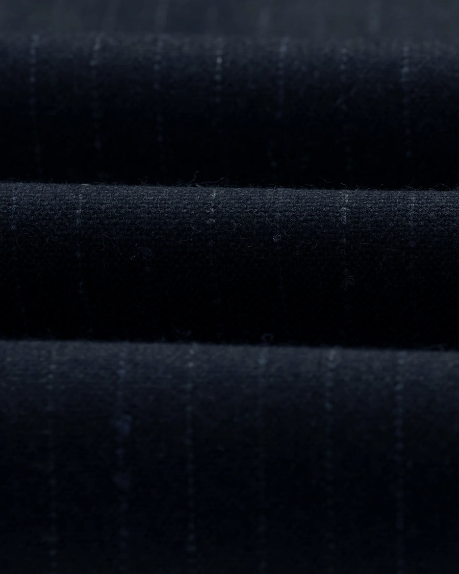 Wax London Bayham Wool-Blend Pinstripe Trousers - Navy