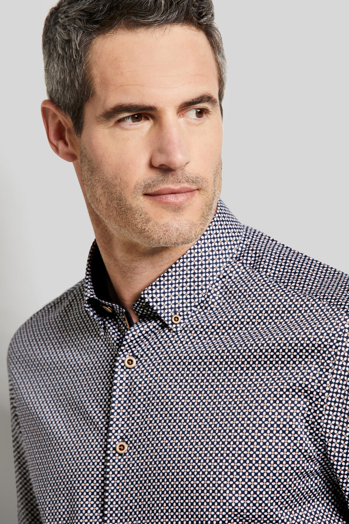 Bugatti Check Casual Shirt - Navy