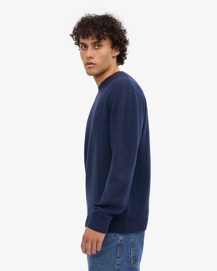 Colorful Standard Classic Merino Wool Crew - Marine Blue Blue