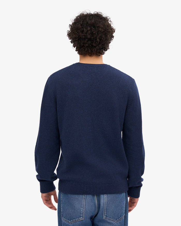 Colorful Standard Classic Merino Wool Crew - Marine Blue Blue