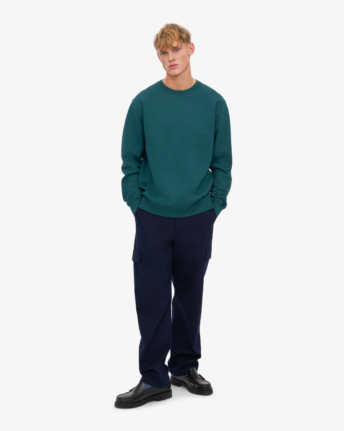 Colorful Standard Classic Organic Crew - Ocean Green