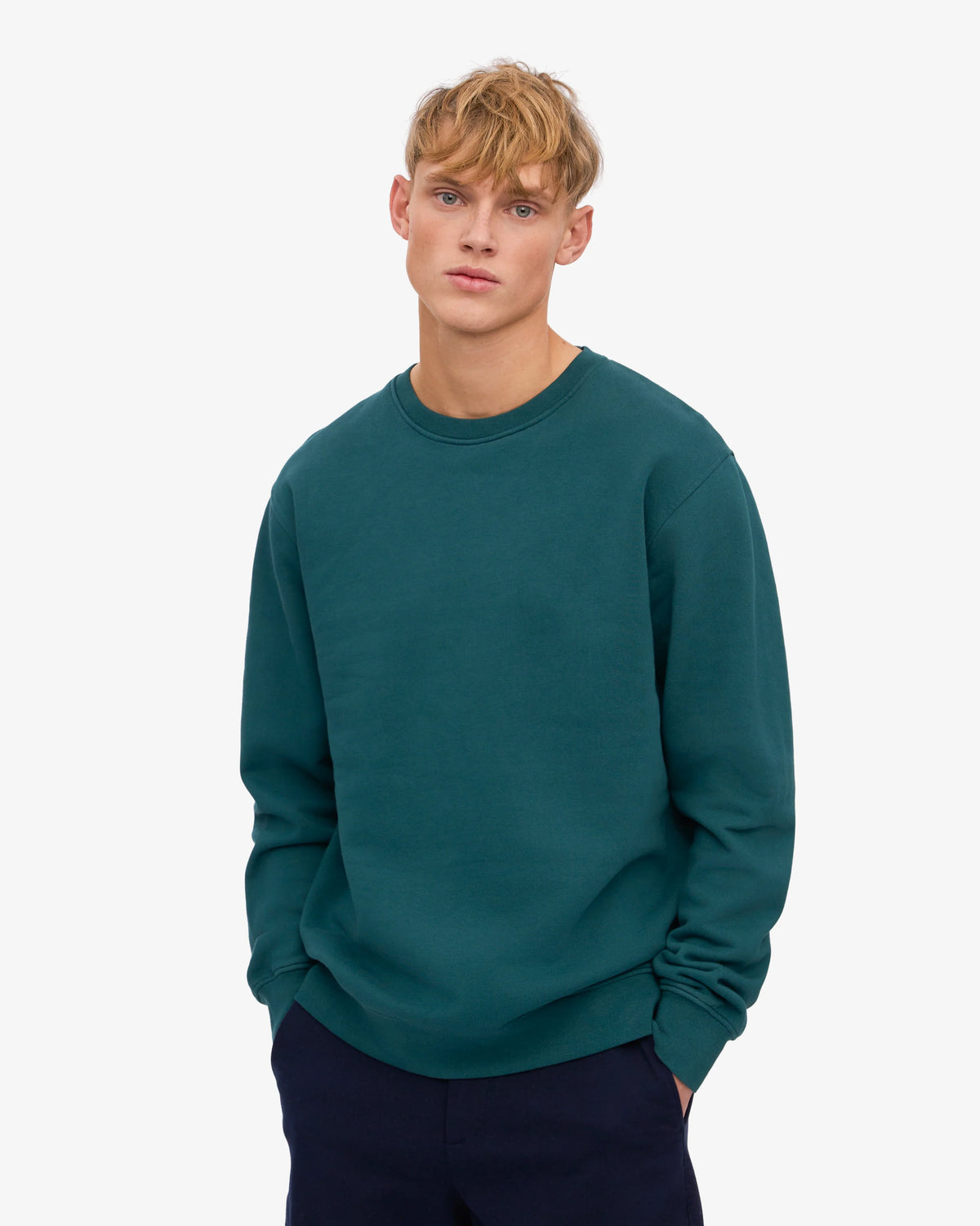 Colorful Standard Classic Organic Crew - Ocean Green