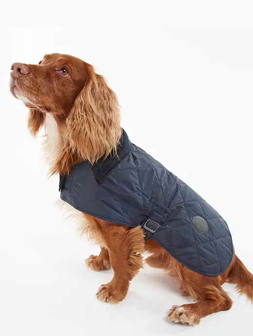 Barbour Quilted Dog Coat - Navy