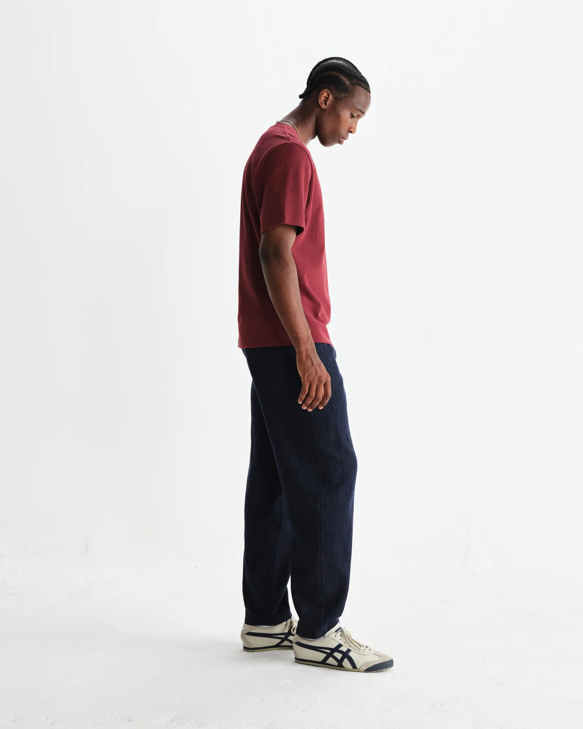 Wax London Dean T-Shirt Jolt - Burgundy