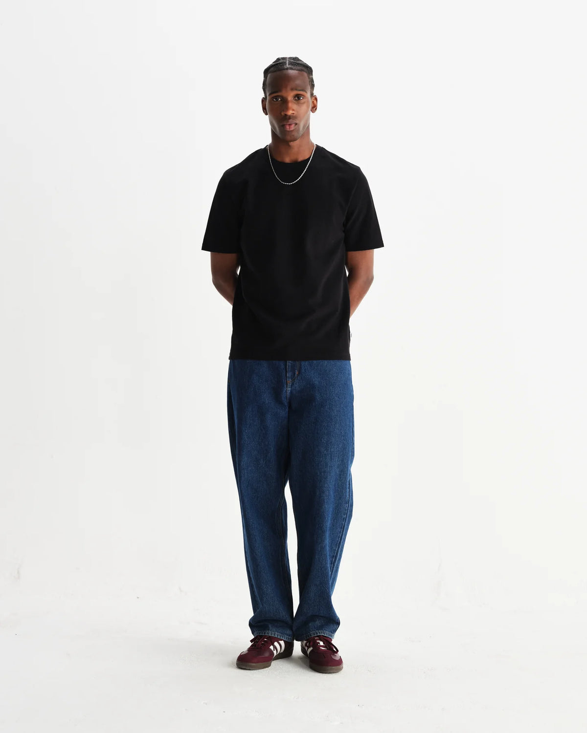Wax London Felix Loose Fit Jean Vintage Denim 90s Wash - Blue
