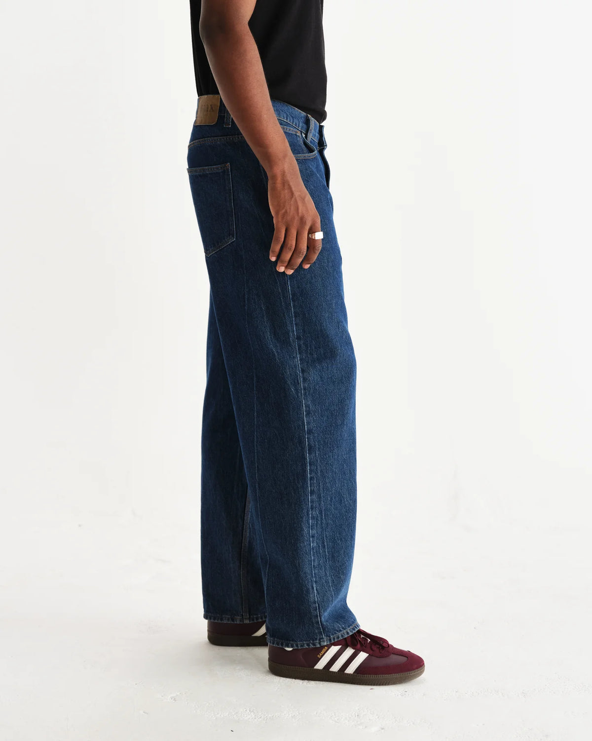Wax London Felix Loose Fit Jean Vintage Denim 90s Wash - Blue