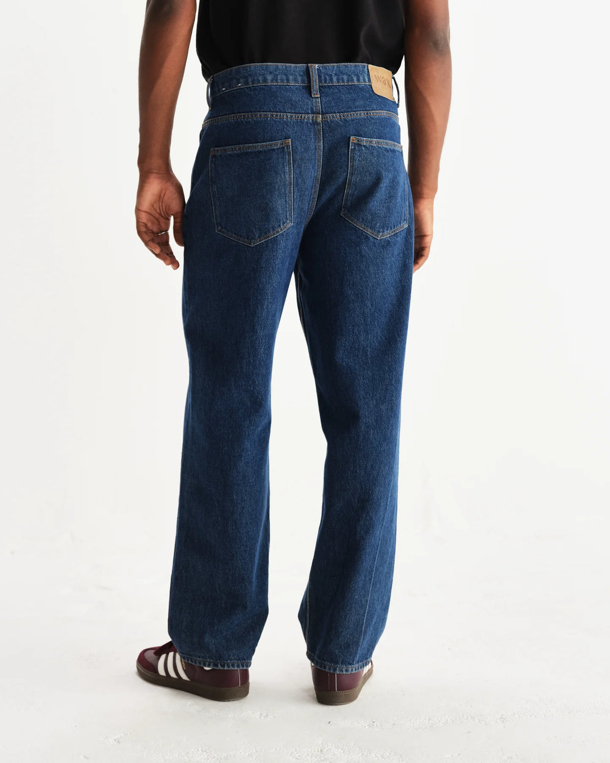 Wax London Felix Loose Fit Jean Vintage Denim 90s Wash - Blue