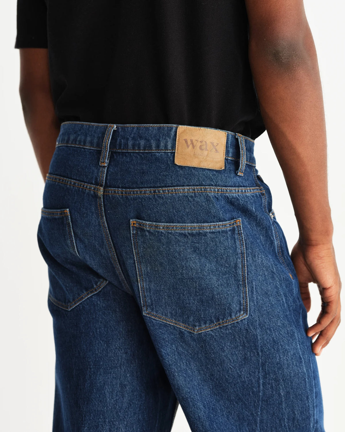 Wax London Felix Loose Fit Jean Vintage Denim 90s Wash - Blue