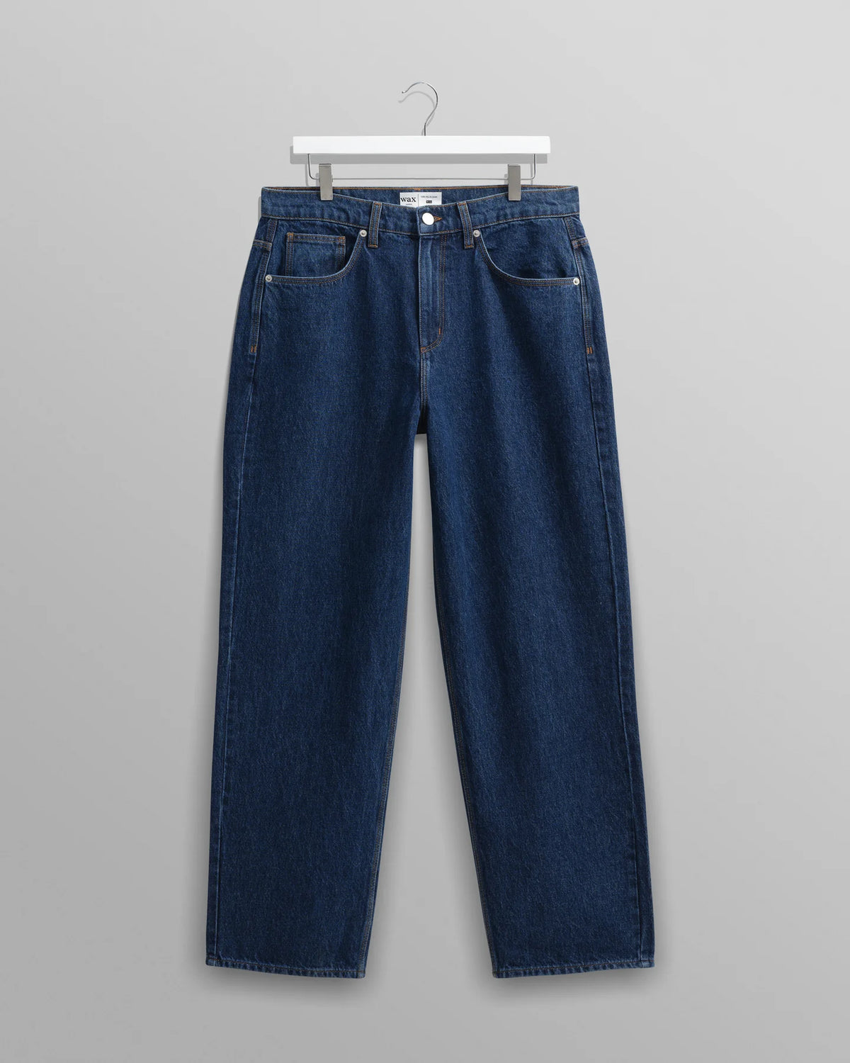 Wax London Felix Loose Fit Jean Vintage Denim 90s Wash - Blue