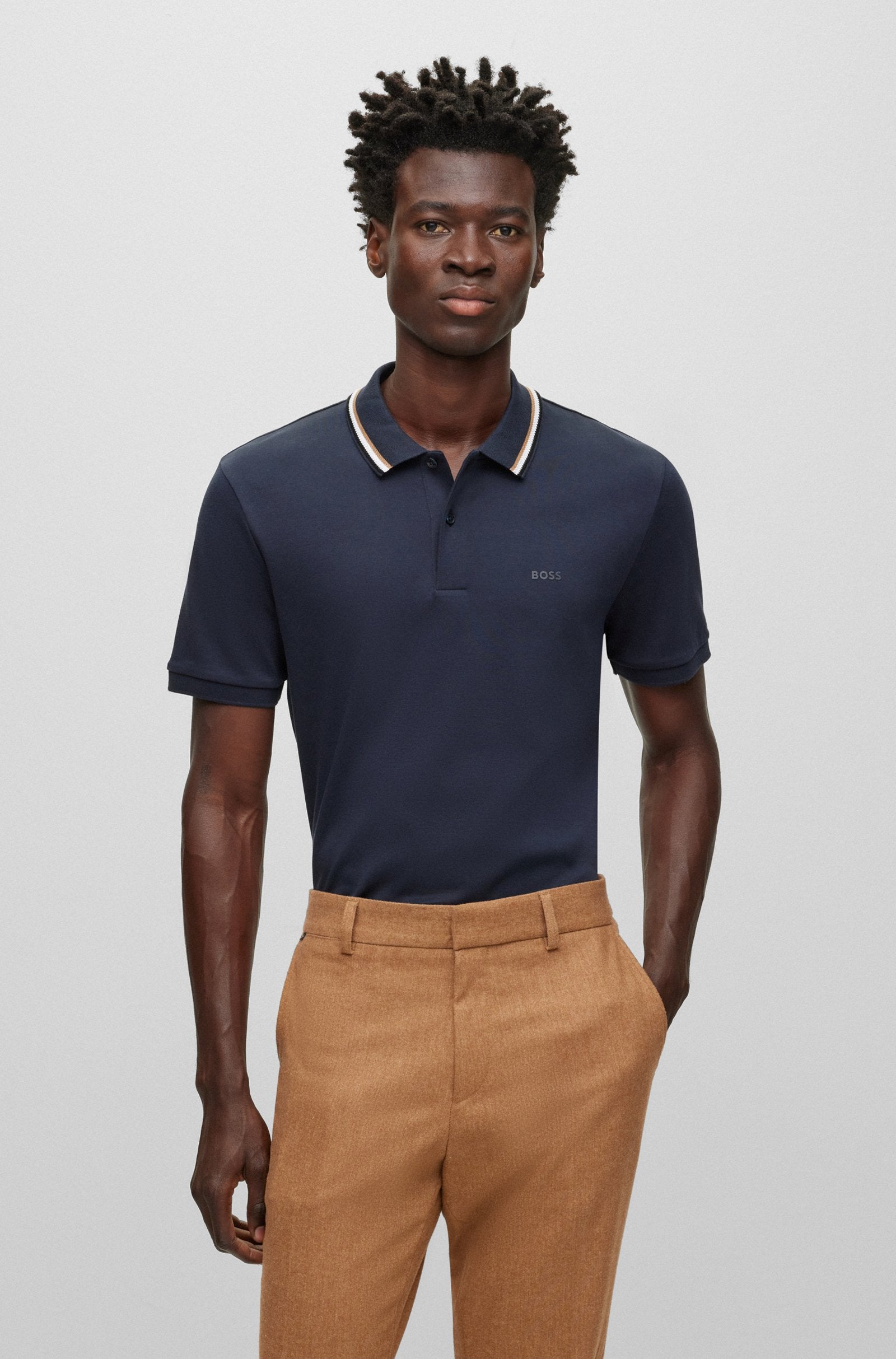 Boss polo best sale slim fit sale