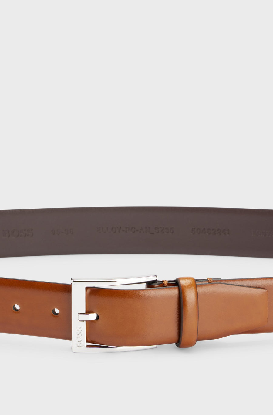 BOSS Elloy Italian Leather 3.5cm Belt – Brown