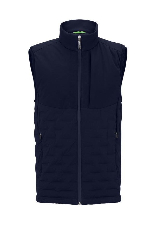 Boss Down Filled Water Repellent Gilet - Navy